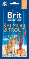 Brit Premium By Nature gardums ar lasi un foreli 3gab cena un informācija | Gardumi kaķiem | 220.lv