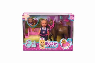 Кукла ветеринар Эви с лошадьми Simba Evi Love, 105733487038 цена и информация | Игрушки для девочек | 220.lv