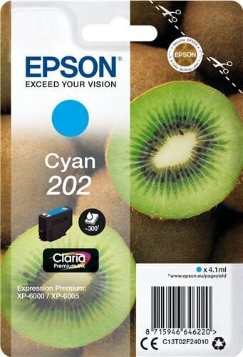 Saderīgs tintes kārtridžs Epson C13T02F (4,1 ml): Krāsa - Ciāna cena
