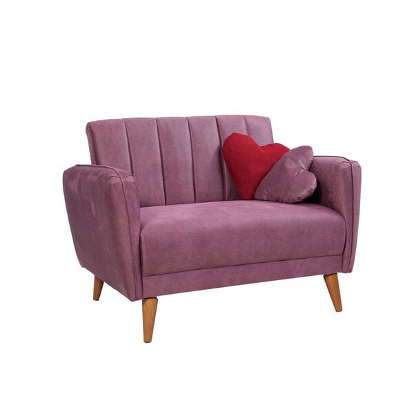 Dīvāns Artie Aqua Loveseat, violets cena