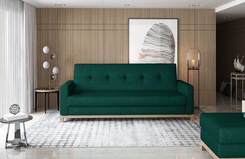 Dīvāns NORE Selene 03, tumši zaļš cena un informācija | Dīvāni | 220.lv
