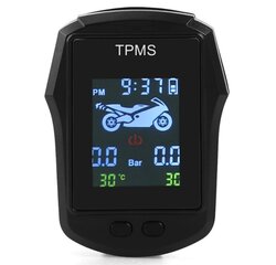 Mitrumizturīgs TPMS riepu spiediena mērītāja komplekts motocikliem, TPMS 2 gab sensori cena un informācija | Moto piederumi | 220.lv
