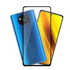 Fusion Full Glue 5D Tempered Glass Aizsargstikls Pilnam Ekrānam Xiaomi Poco X3 Melns cena un informācija | Ekrāna aizsargstikli | 220.lv