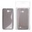 KLT Back Case S-Line LG P895 Optimus Vu gumijas/plastikāta telefona apvalks Melns/Caurspīdīgs