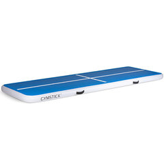 Piepūšamais vingrošanas matracis-paklājs Gymstick Air Track, zils cena un informācija | Vingrošanas paklāji | 220.lv