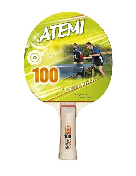 Galda tenisa rakete Atemi 100 concave cena un informācija | Galda tenisa raketes, somas un komplekti | 220.lv