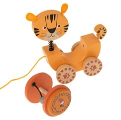 Velkamā koka rotaļlieta Tīģeris Smiki cena un informācija | Rotaļlietas zīdaiņiem | 220.lv