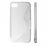 KLT Back Case S-Line Nokia 510 Lumia gumijas/plastikāta telefona apvalks Balts/Caurspīdīgs