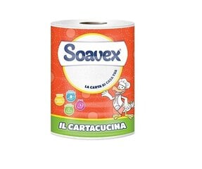 Virtuves papīra dvielis SOAVEX Il Cartacucina, rullis 3 kārtas 110 lok. 25m cena un informācija | Tualetes papīrs, papīra dvieļi | 220.lv
