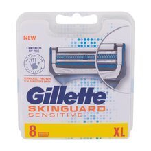 Skūšanās galviņas Gillette Skinguard, 8 gab. cena un informācija | Skūšanās piederumi, kosmētika | 220.lv