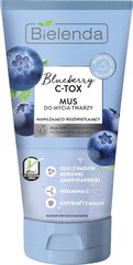 Attīrošas sejas putas Bielenda Blueberry C-TOX, 135 g cena un informācija | Sejas ādas kopšana | 220.lv