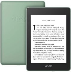 Amazon Kindle Paperwhite 10th Gen 32GB Wi-Fi, Zaļa cena un informācija | E-grāmatu lasītāji | 220.lv