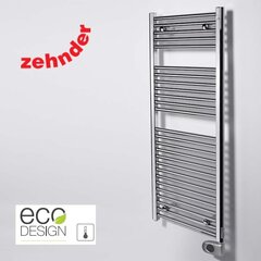 Elektriskais vannasistabas radiators Zehnder Aura PBECZ-120-50/MQ, 120x50 cm, hroma krāsā cena un informācija | Dvieļu žāvētāji | 220.lv