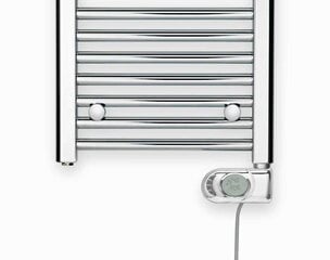 Elektriskais vannasistabas radiators Zehnder Aura PBECZ-080-40/MQ, 80x40 cm, hroma krāsā cena un informācija | Dvieļu žāvētāji | 220.lv