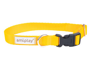 Amiplay regulējama apkakle Samba, M, Yellow cena un informācija | Apkakles, siksnas suņiem | 220.lv