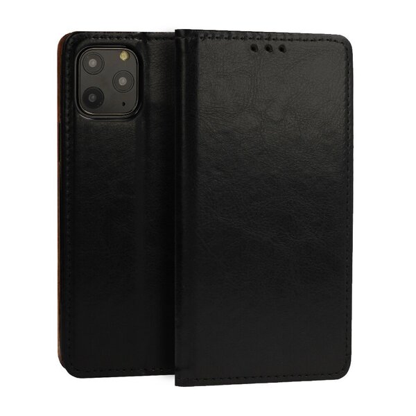 Samsung Galaxy S8 Plus maciņš Leather Book, melns