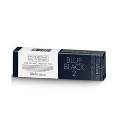 Uzacu un skropstu krāsa Professional Beauty Systems, melna-zila, 20 ml cena un informācija | Uzacu krāsas, zīmuļi | 220.lv