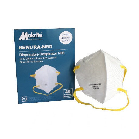 Vienreizlietojamais respirators Makrite Sekura-N95 cena