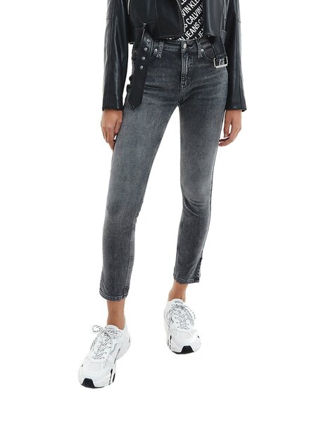 Slim džinsi Calvin Klein Jeans J20J2154021BZ cena un informācija | Sieviešu džinsi | 220.lv