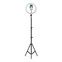 RoGer RO Universāla Selfie Lampa ar 3 Fona Apgaismojumiem un 10 dažādi Spilgtuma līmeņi / Tripod Statnis / Bluetooth Tālvadības pults / Melns cena un informācija | Selfie Sticks | 220.lv