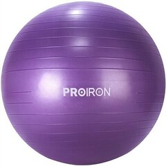 Vingrošanas bumba ar sūkni Proiron PRO-YJ01-5 65 cm, violeta cena un informācija | Vingrošanas bumbas | 220.lv