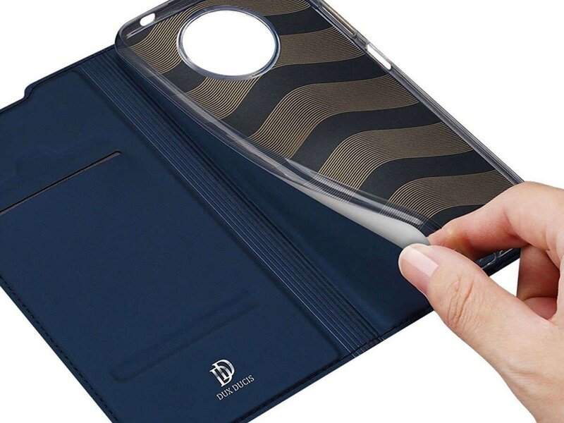 Dux Ducis magnet grāmatveida maks telefonam Xiaomi Poco X3 / X3 NFC, zils lētāk