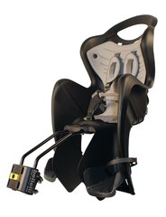 Aizmugurējais velosipēda krēsls Bellelli Mr Fox Lux Standard, melns cena un informācija | Bērnu velosipēdu sēdeklīši | 220.lv