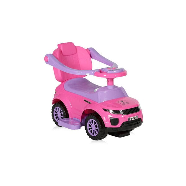 Atstumjams bērnu automobilis-stūmējs ar rokturi Lorelli OFF ROAD, rozā cena