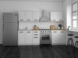 Virtuves skapīšu komplekts NORE Set 200, baltas/ozola krāsas cena un informācija | Virtuves komplekti | 220.lv