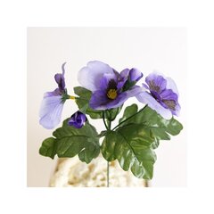 Mākslīgais vijolīšu pušķis, 5 gab. cena un informācija | Mākslīgie ziedi | 220.lv