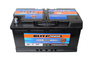 Akumulators BLITZ 100Ah 12V, kreisais cena un informācija | Moto akumulatori | 220.lv