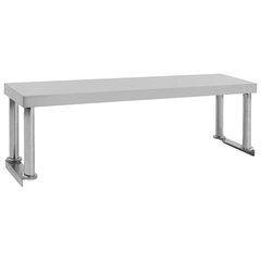 vidaXL galda virsplaukts, 120x30x35 cm, nerūsējošs tērauds cena un informācija | Virtuves furnitūra | 220.lv