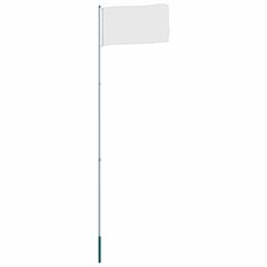 vidaXL karoga masts, teleskopisks, alumīnijs, 6 m cena un informācija | Karogi un aksesuāri | 220.lv