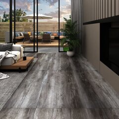 vidaXL grīdas dēļi, 4,46 m², 3 mm, svītraina koka PVC cena un informācija | Lamināts | 220.lv