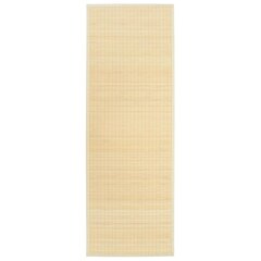 vidaXL jogas paklājiņš, bambuss, 60x180 cm, dabīgā krāsā cena un informācija | Vingrošanas paklāji | 220.lv