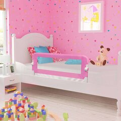 vidaXL bērnu gultas aizsargbarjera, rozā, 120x42 cm, poliesters cena un informācija | Bērnu drošības preces | 220.lv