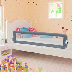vidaXL bērnu gultas aizsargbarjera, pelēka, 180x42 cm, poliesters cena un informācija | Bērnu drošības preces | 220.lv