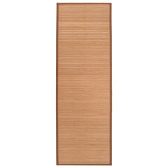 vidaXL jogas paklājiņš, bambuss, 60x180 cm, brūns cena un informācija | Vingrošanas paklāji | 220.lv