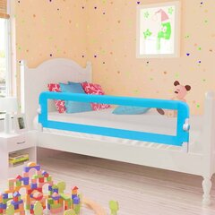 vidaXL bērnu gultas aizsargbarjera, zila, 120x42 cm, poliesters cena un informācija | Bērnu drošības preces | 220.lv