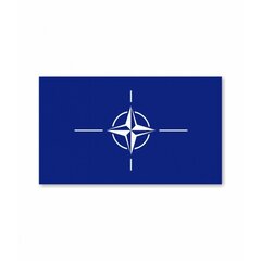 NATO karogs, iespiests raksts, 1 x 1.7 m cena un informācija | Karogi un aksesuāri | 220.lv