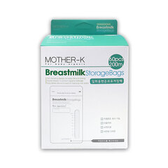 Mātes piena uzglabāšanas maisiņi Mother-K, 200 ml, 60 gab. cena un informācija | Bērnu trauki, piena uzglabāšanas trauciņi un piederumi | 220.lv