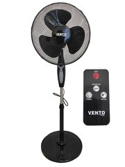 Ventilators ar tālvadības pulti Vento 40 cm 40W, melns cena un informācija | Ventilatori | 220.lv