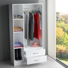 Skapis Kalune Design Wardrobe 756, 90 cm, balts cena un informācija | Skapji | 220.lv