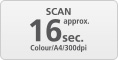 Скорость сканирования цветного документа формата A4